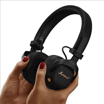 Milton ANC - Casque Mashall à réduction de bruit sans-fil, Noir
