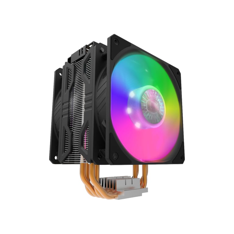 Cooler Master Hyper 212 LED Turbo ARGB Boitier PC Refroidisseur 12 cm Noir, Argent 1 pièce(s) - Neuf