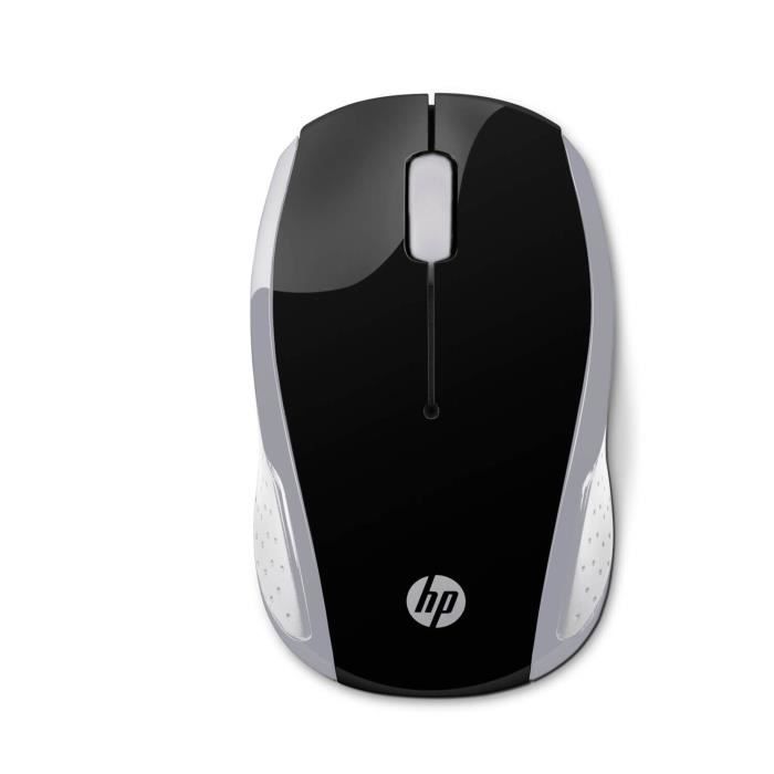 Ratón inalámbrico HP 200 - Plata brillante - Nuevo