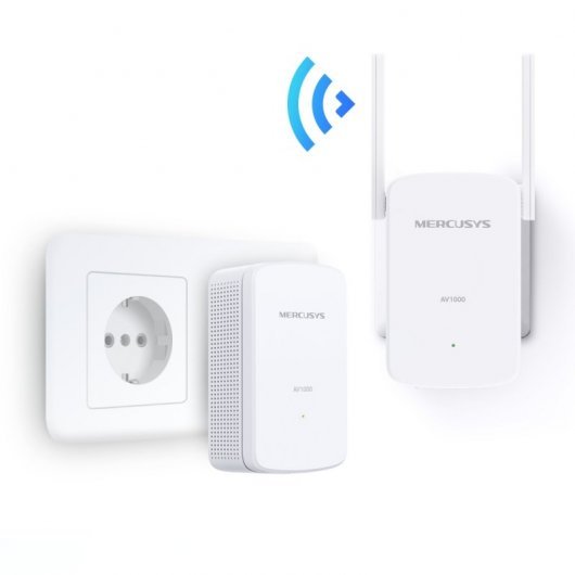 CPL WiFi 300 Mbps + CPL 1000 Mbps Mercusys MP510 KIT Prise CPL Fibre avec 1 Port Gigabit Boitier CPL Kit de 2 - vue 3