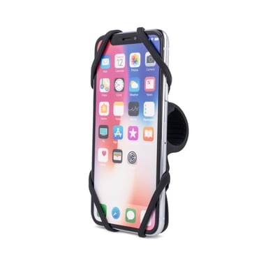Partel Soporte de bicicleta universal de 4'' a 6'' para smartphones Negro