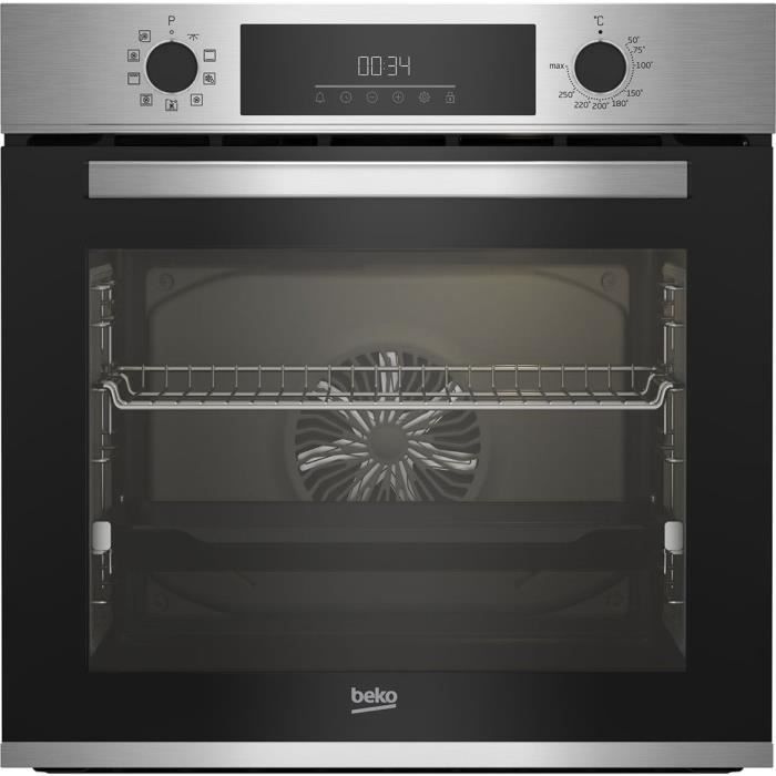 Four encastrable - BEKO - BBIM12300XCE - Chaleur pulsée 3D - 72 L - Inox - Neuf