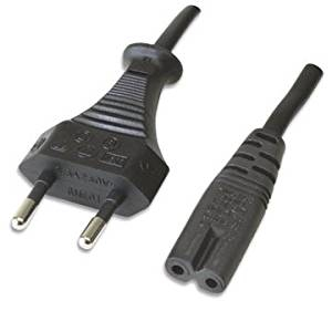 Ewent EC1906 câble électrique Noir 1,8 m Prise d'alimentation type C Coupleur C7 - Neuf