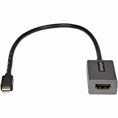 StarTech.com Adaptador Mini DisplayPort a HDMI - 1080p - Monitor/pantalla mDP 1.2 a HDMI - Dongle Convertidor Mini DP a HDMI - Cable de 30cm - Versión