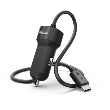 Chargeur pour voiture, USB Type-C, 3A, noir