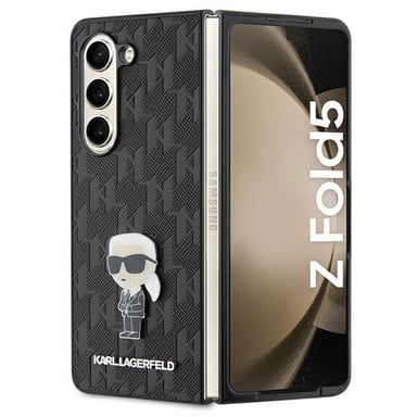 Étui Karl Lagerfeld Saffiano Ikonik Pin pour Samsung Z Fold 5, noir