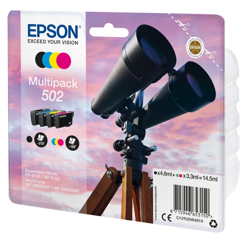 EPSON 1LB Multipack 4-colours 502 Ink - Neuf