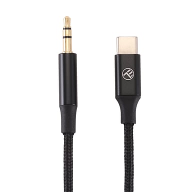 Câble audio Tellur, USB-C vers prise jack 3,5 mm, 1 m, noir