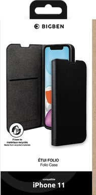 Bigben Connected FOLIOIP11BV2 coque de protection pour téléphones portables Folio Noir Apple (brand) iPhone 11
