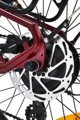 Vélo pliant Hygge Virum 2025 - Vélo électrique léger | Sangria Rouge