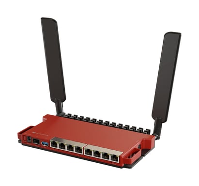 Mikrotik L009UiGS-2HaxD-IN Router wireless Gigabit Ethernet a banda singola (2,4 GHz) rosso