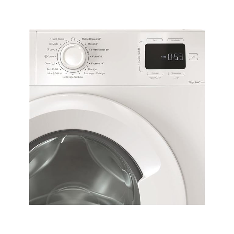 INDESIT Lave linge frontal 60 cm 7 Kg 1400 trmn IM764MYTIMEFR - vue 3