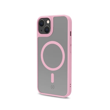 Celly Magmatt Cover protettiva per telefoni cellulari 15,5 cm (6.1'') Cover Rosa, trasparente Apple iPhone 14