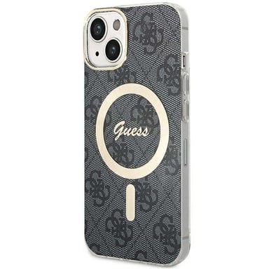 Étui Guess pour iPhone 15 Plus 6.7'' noir étui rigide 4G MagSafe