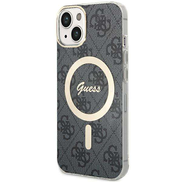 Étui Guess pour iPhone 15 Plus 6.7  noir étui rigide 4G MagSafe - Neuf