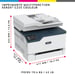 Xerox C235 wireless A4 copia/stampa/scansione/fax, 22 ppm, PS3 PCL5e/6, alimentatore automatico di documenti, 2 vassoi, 251 fogli totali