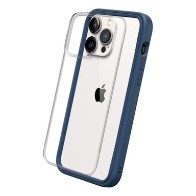 Custodia RhinoShield compatibile con [iPhone 15 Pro] Mod NX - Protezione sottile e personalizzabile con tecnologia di assorbimento degli urti [senza BPA] - Blu navy