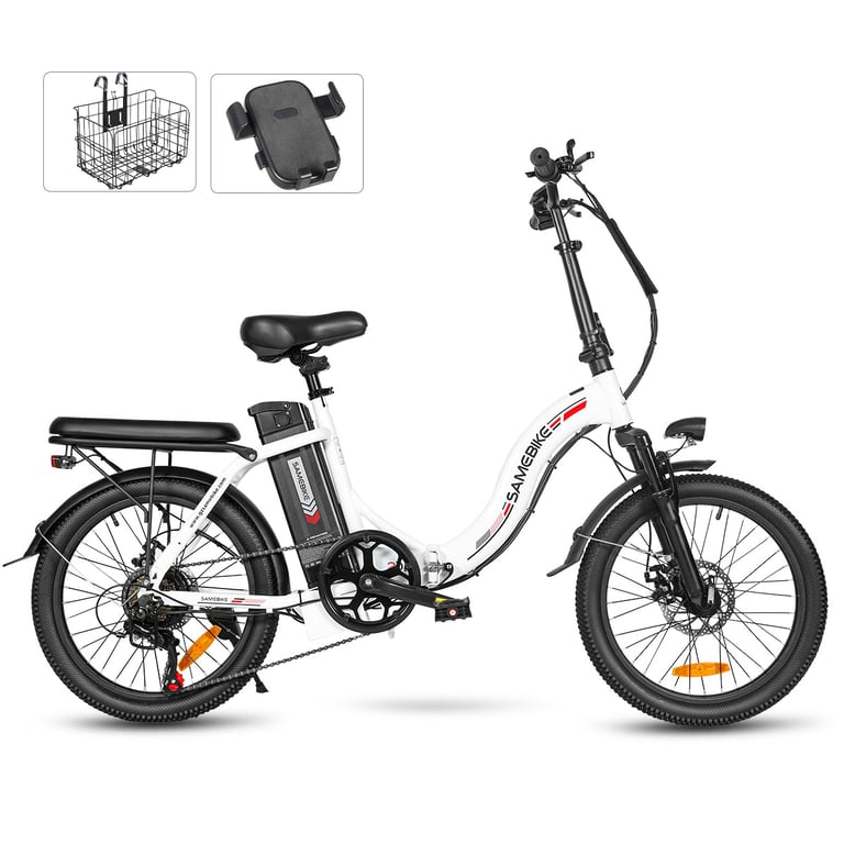 Vélo électrique SAMEBIKE CY20 FT moteur batterie 36V13AH autonomie 35KM autonomie freins à disque mécaniques Neuf - vue 5