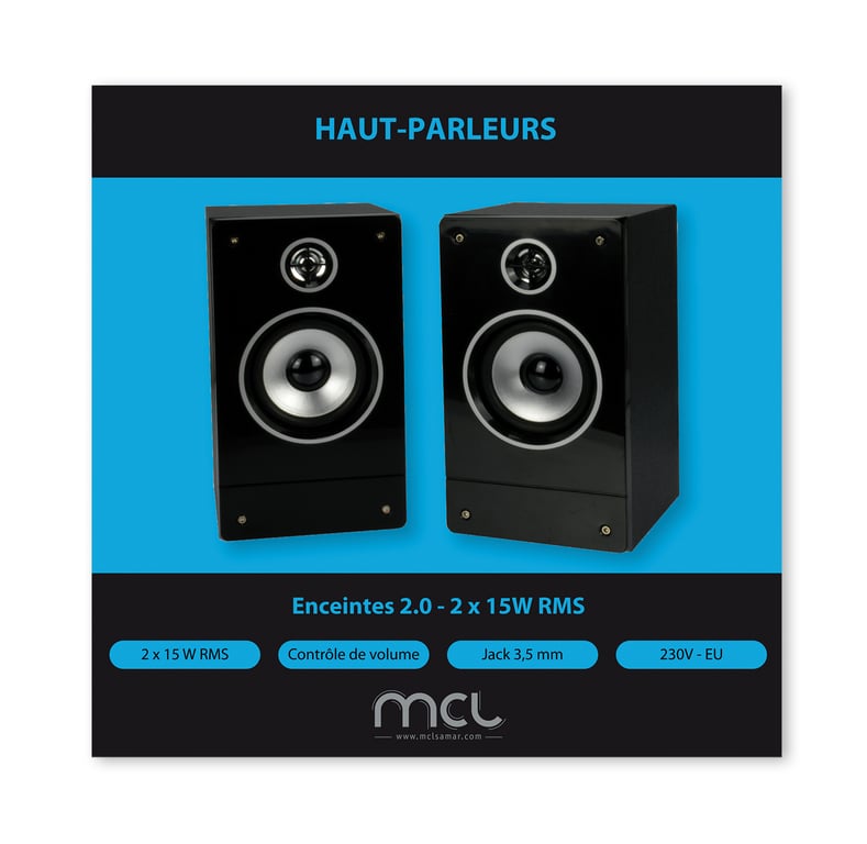 MCL Enceintes 2.0 RMS - vue 3