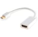 Savio CL-57 cavo video e adattatore 0,2 m Mini DisplayPort HDMI Tipo A (Standard) Bianco