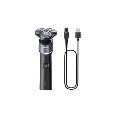 Afeitadora Eléctrica Philips Serie 5000X X5006 Wet & Dry, 27 Cuchillas de Acero Inoxidable Autoafilables, Cabezal Giratorio 360°, Tecnología SkinProtect