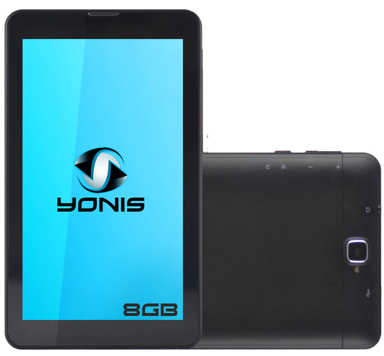Tablette Tactile 7 Pouces 3G+ Quad Core Dual Sim Noir 8Go Android 4.4 Bluetooth Plastique YONIS