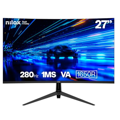 Nilox NXM27CV28001 écran plat de PC 68,6 cm (27 ) 1920 x 1080 pixels Full HD LED Noir - Neuf