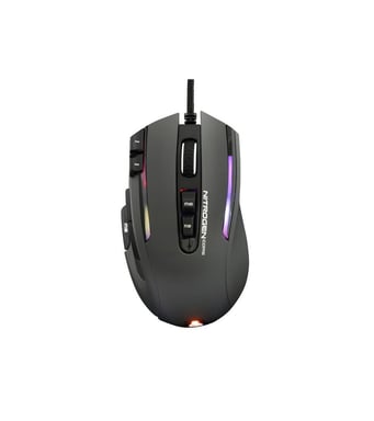 THE G-LAB KULT-NITRO-CORE Ratón RGB para juegos - 10000 DPI - Programable - Gris
