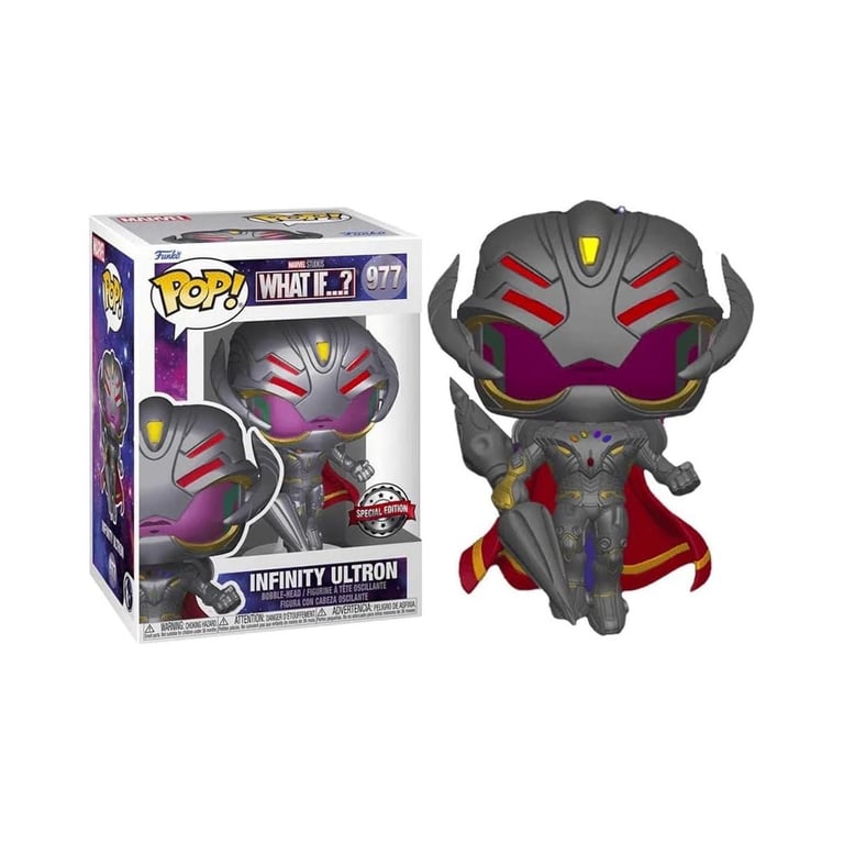 Funko Pop 60338 Marvel What If Infinity Ultron With Weapon Figura in Vinile Collezione Neuf