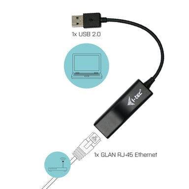 Adattatore i-tec Advance USB 2.0 Fast Ethernet