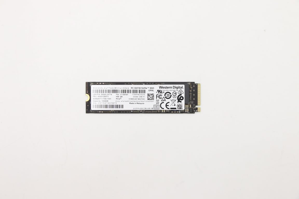 SSD .2 PCIE NVME FRU SSD 1TB ROHS WD SN730 1TB OPAL LENOVO W125728553 - vue 2