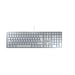 CHERRY KC 6000 SLIM Tastiera a filo, bianco/argento, USB, QWERTY - IT