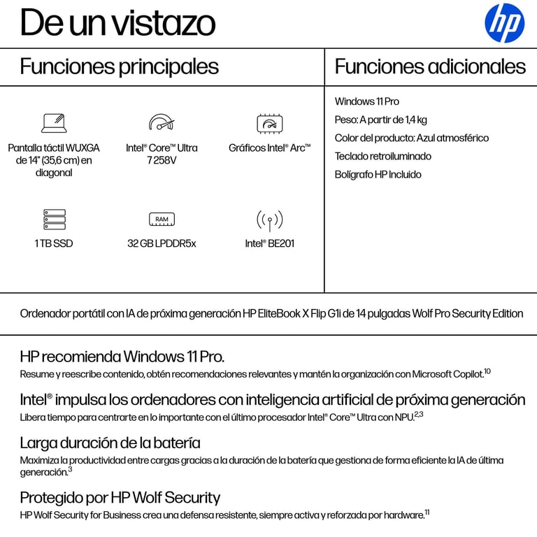 EliteBook G1i Core Ultra 7 14 Azerty Neuf - vue 3
