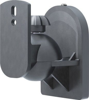 Goobay 49393 supporto per diffusori a parete Acrilonitrile-Butadiene-Stirene (ABS) Nero