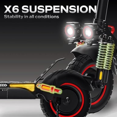 Scooter eléctrico - ECROSS DUO - 800 W - Neumáticos 10 - Max 25 km/h - Autonomía hasta 60 km