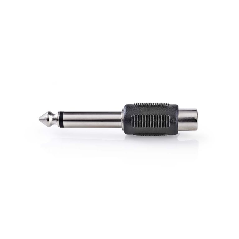 Adaptateur Audio Mono 6 35 mm Mâle vers RCA Femelle Plaqué / Neuf