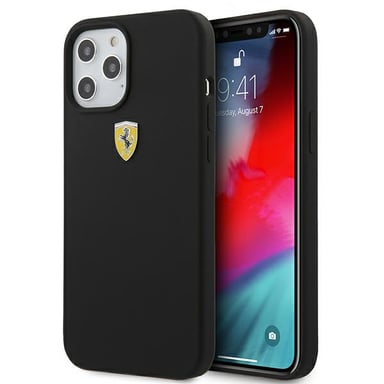Funda Ferrari para iPhone 12 Pro Max 6.7'' negro