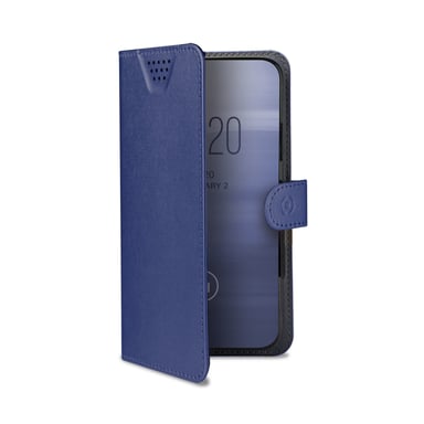 Celly Wally One XL funda para teléfono móvil 12,7 cm (5'') Libro Azul