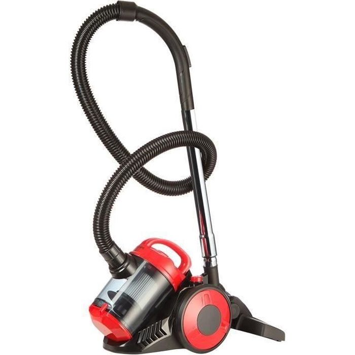 OCEANIC VC10RBAX2 Aspirateur traîneau sans sac - 700W - 80dB - A - Rouge - Neuf