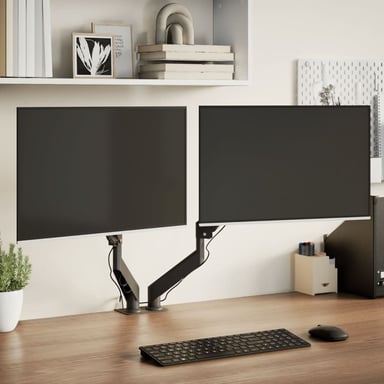 Supporto per Braccio Doppio per Monitor VidaXL 27 pollici - Capacità 20 kg