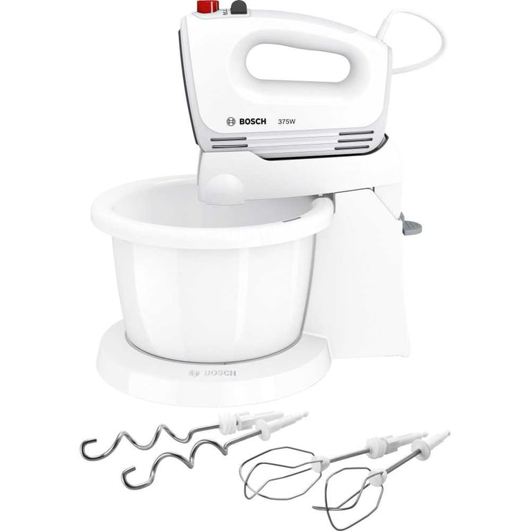 Batteur Robot Bosch MFQ2600G – 375W, 4 Vitesses, Fouets Inox - vue 3