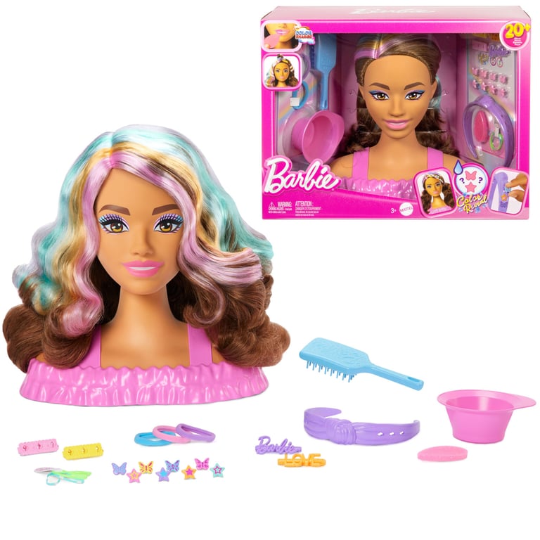 Barbie – Tête à Coiffer Color Reveal - Neuf