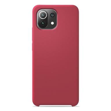 Coque silicone unie Soft Touch Rouge compatible Xiaomi Mi 11 Lite