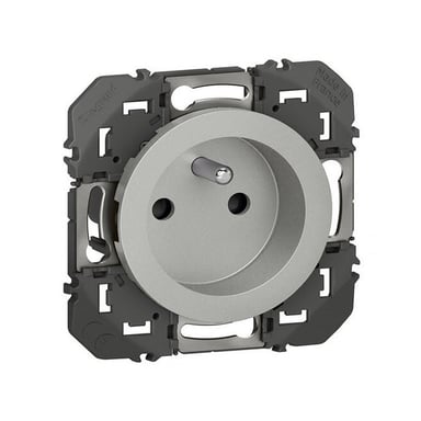 Prise encastrable Legrand Dooxie prise de courant 2P+T 16A Connexion rapide 2,5mm² Argent