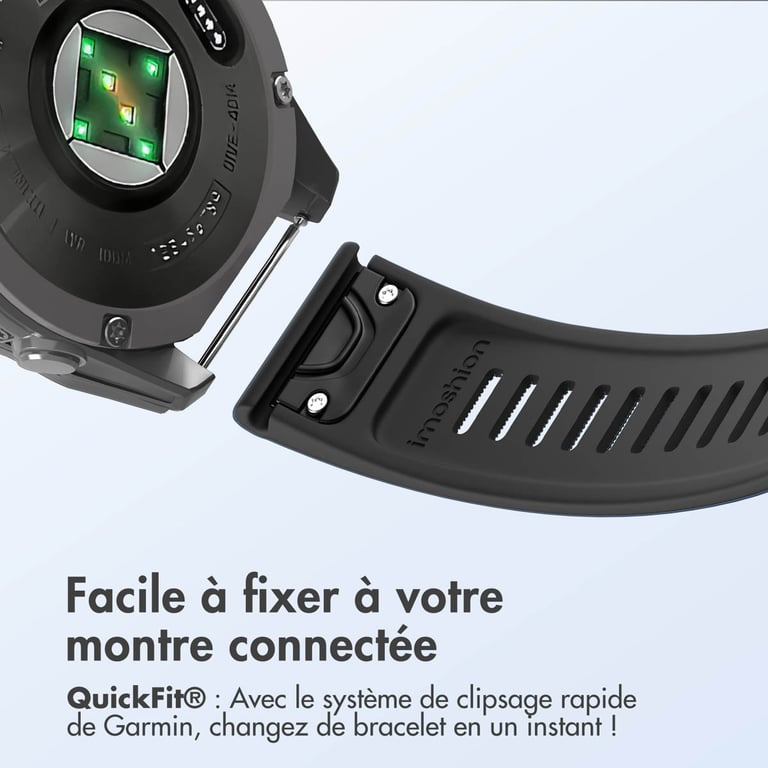 imoshion QuickFit® Bracelet en silicone Stripe pour Garmin Watch | Fixation 22 mm Neuf - vue 5