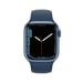 Watch Series 7 (GPS + Cellular) Boîtier en Aluminium Bleu de 41 mm, Bracelet Sport Bleu Abysse