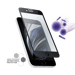 Protector de pantalla de cristal templado con borde curvado antibacteriano para Apple iPhone 6/6s/7/8/SE 2020, Negro
