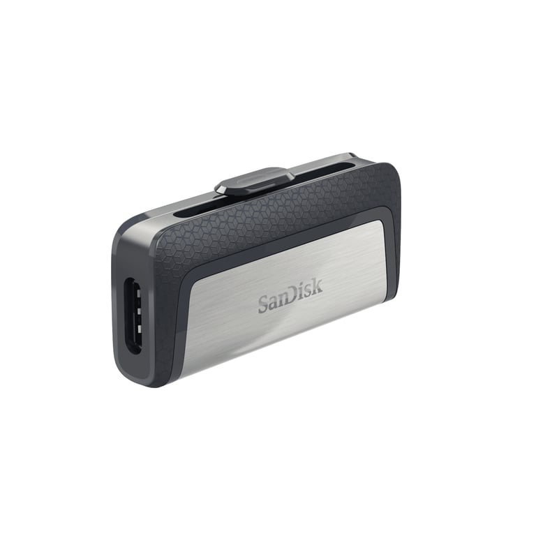 SanDisk Drive USB Ganda Ultra Tipe-C 256 GB lecteur USB flash 256 Go USB Type-A / USB Type-C 3.2 Gen 1 (3.1 Gen 1) Gris, Argent - Neuf