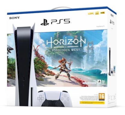 Pack PS5 & Horizon Forbidden West - Console de jeux Playstation 5 (Standard)