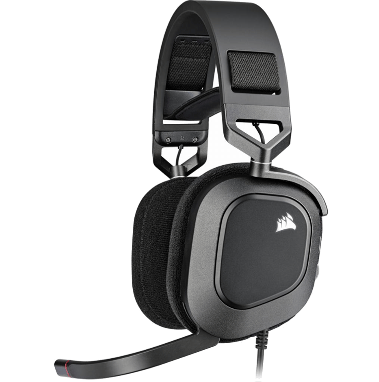 Casque gaming filaire Corsair HS80 RGB USB - Charbon